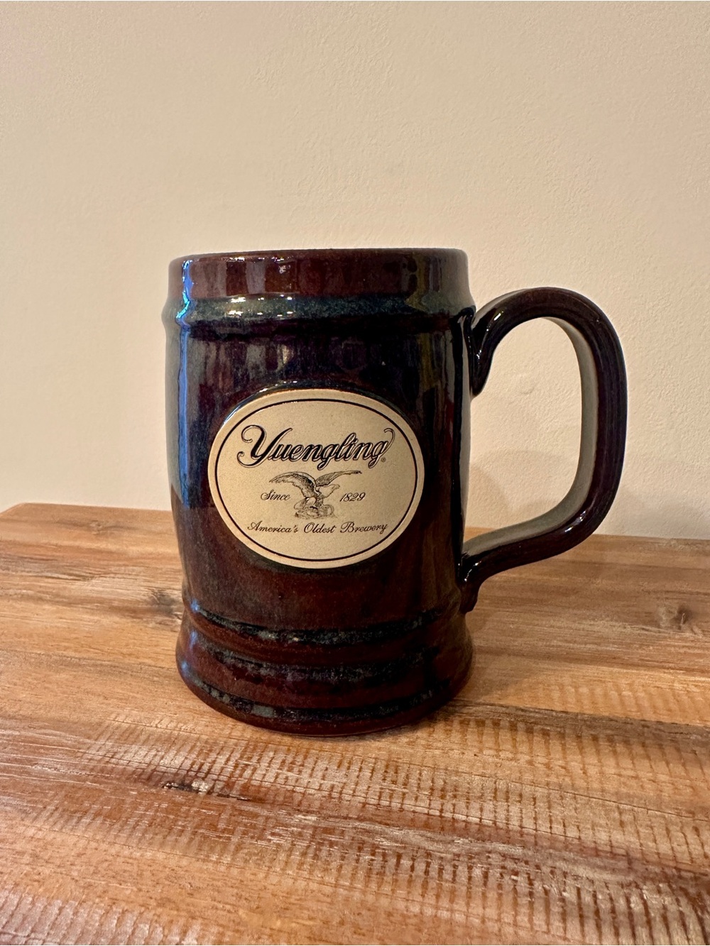 Yuengling Sunset Hill Stoneware Beer Stein Mug Handcrafted USA
